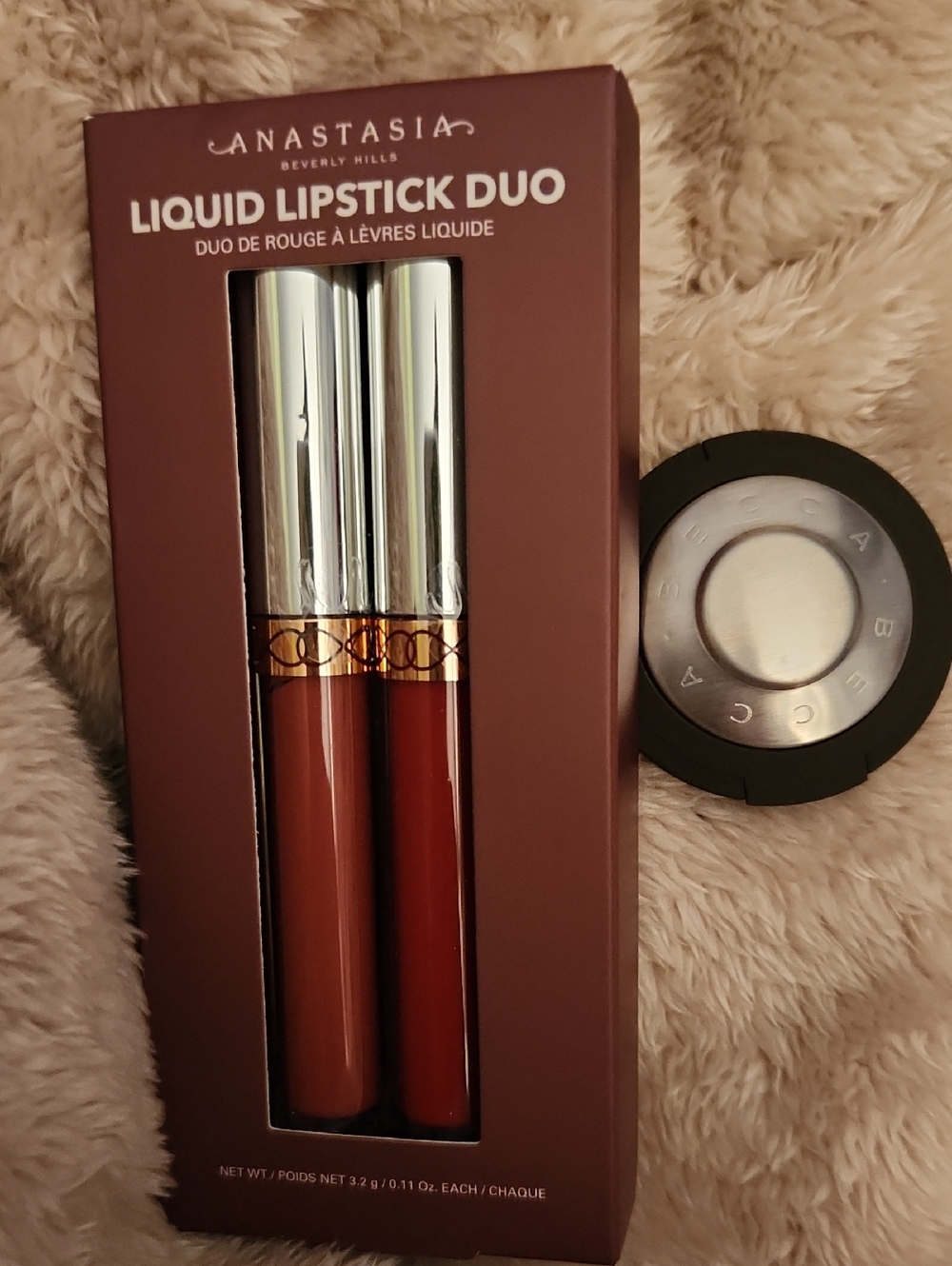 Anastasia Beverly Hills Liquid Lipstick Duo — Warm Brown & Deep Brick Red